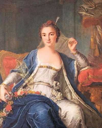 Louis-Michel Van Loo, Presunto ritratto di Mlle Sallé, XVIII sec., Tours, Musée des Beaux-Arts.