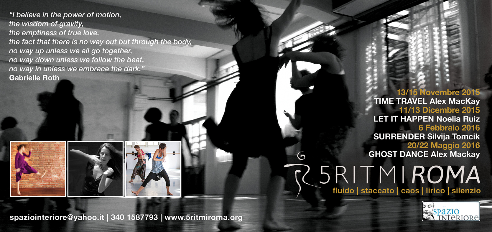 Ghost Dance. Workshop di Danza dei 5ritmi – InformaDanza